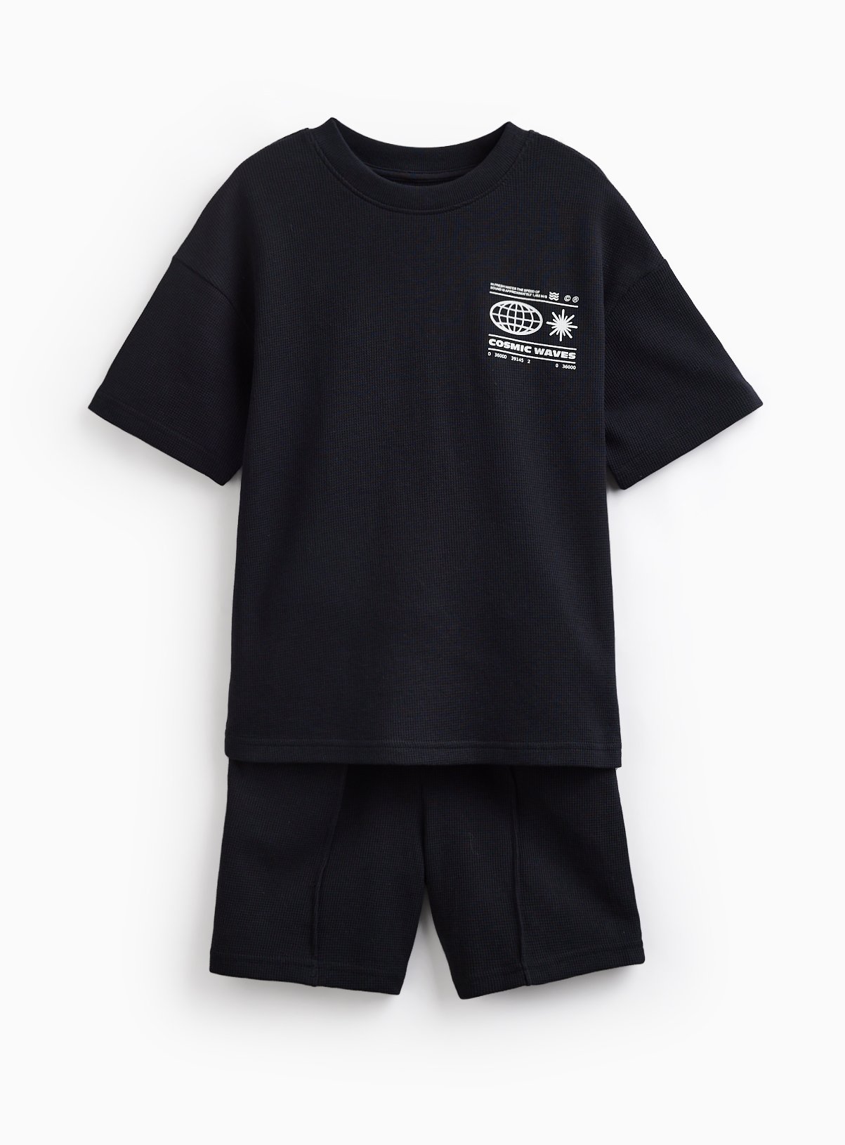 Front Graphic T-Shirt & Shorts Set 