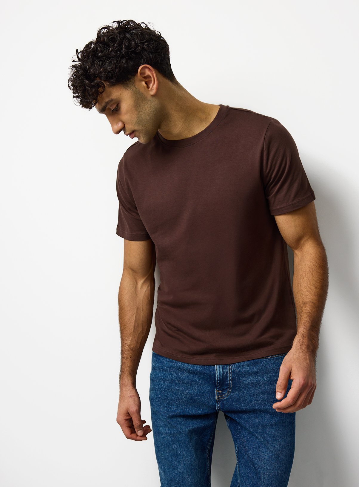 The Pure Cotton Tee - Brown XXXXL