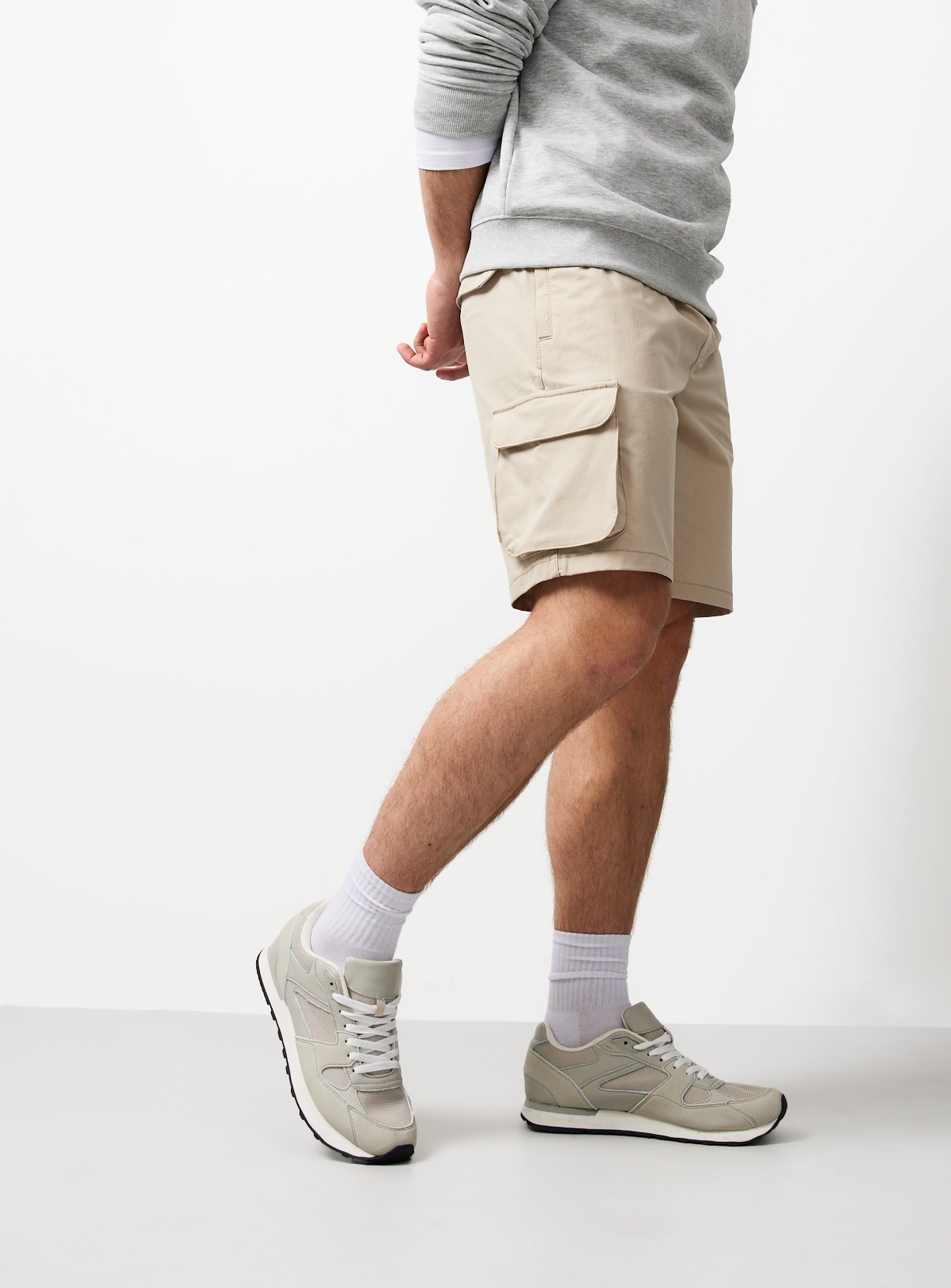 Cream Ripstop Cargo Shorts XXXXL