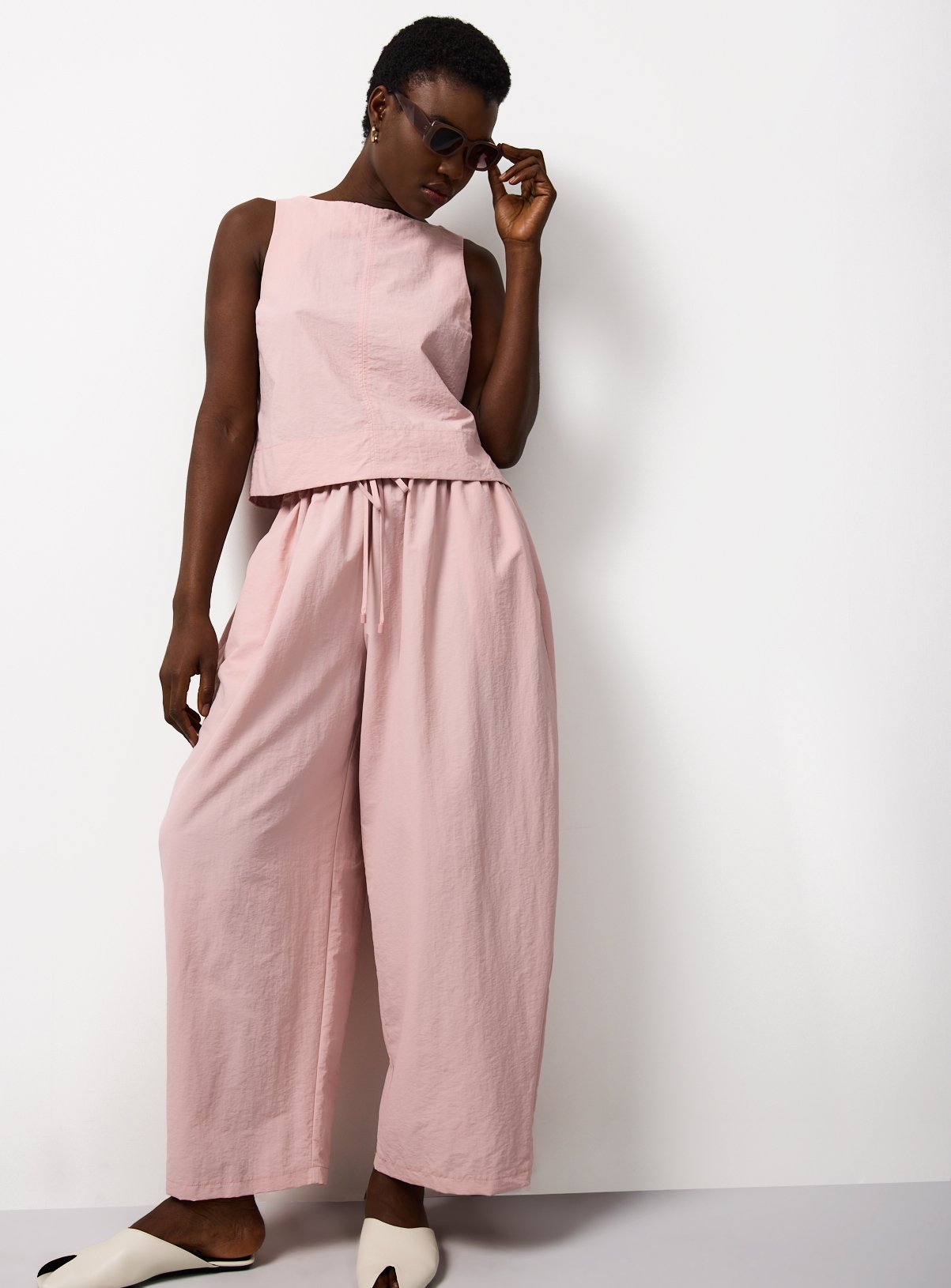 Pink Balloon Leg Techno Co-ord Trousers 20
