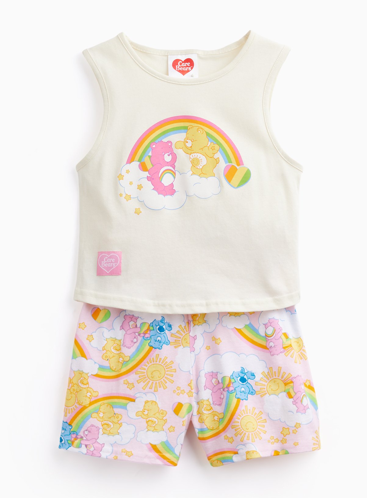 Care Bears Print Sleeveless Shortie Pyjamas 5-6 years