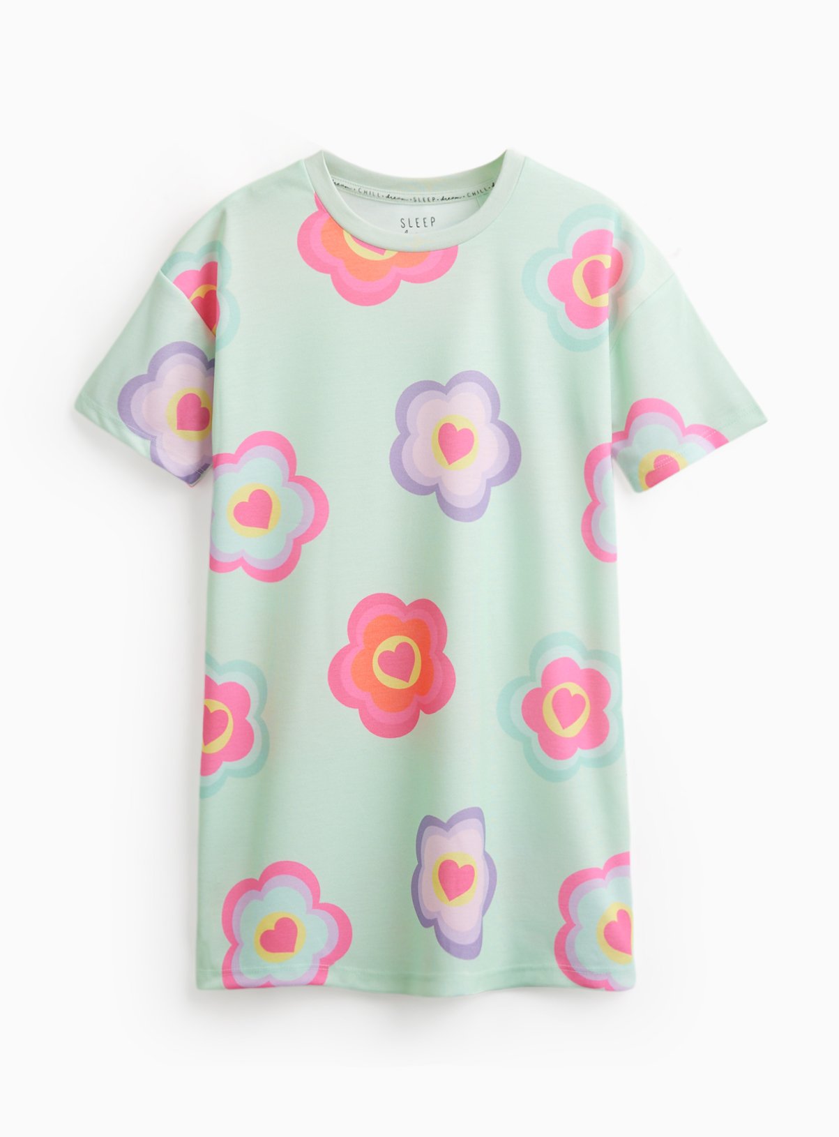 Green Floral Print Nightie 2-3 years