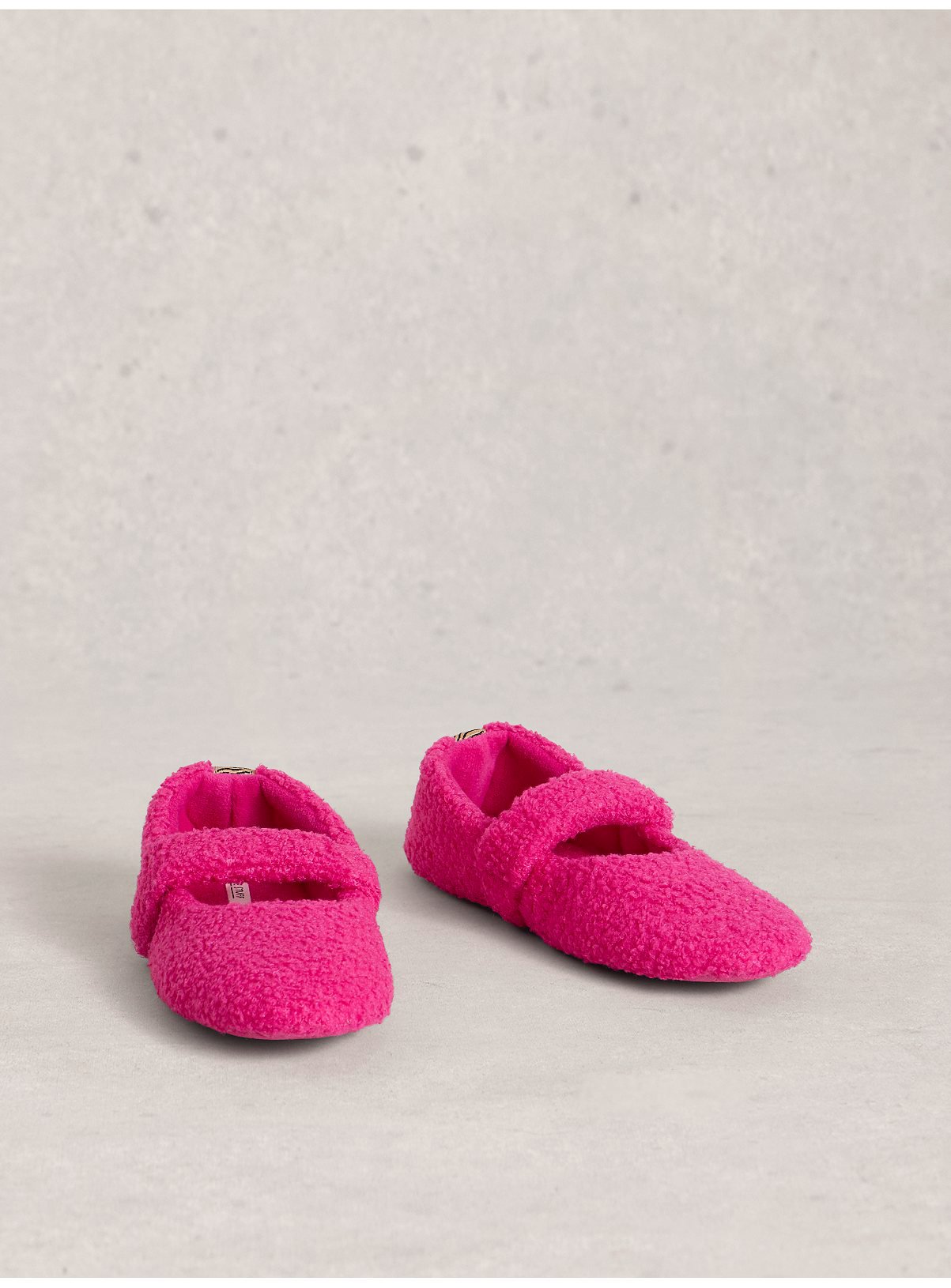 WHITE STUFF Borg Mary Jane Slipper S