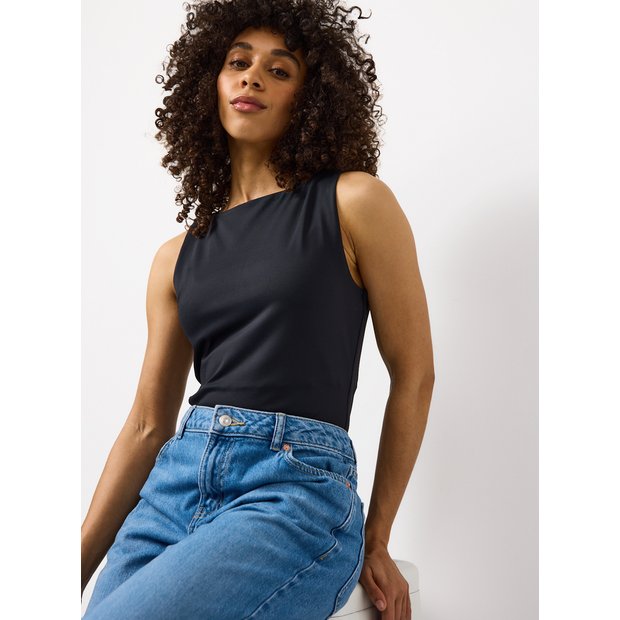 Buy Black Boat Neck Tank Top 24 | Tops | Tu