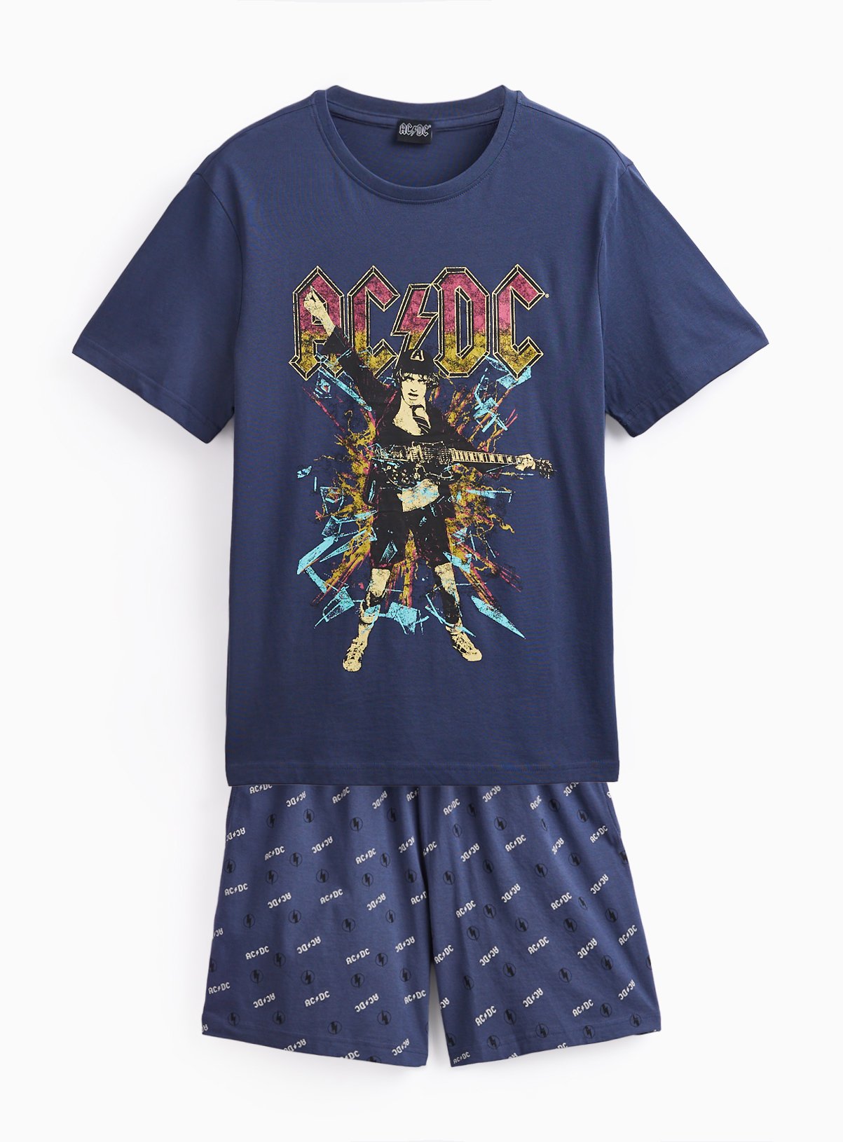 ACDC Graphic Print Shortie Pyjamas  