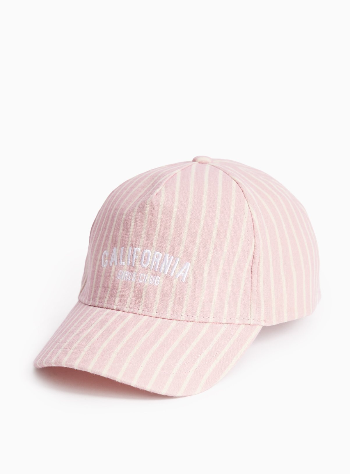 Pink Stripe California Graphic Cap 