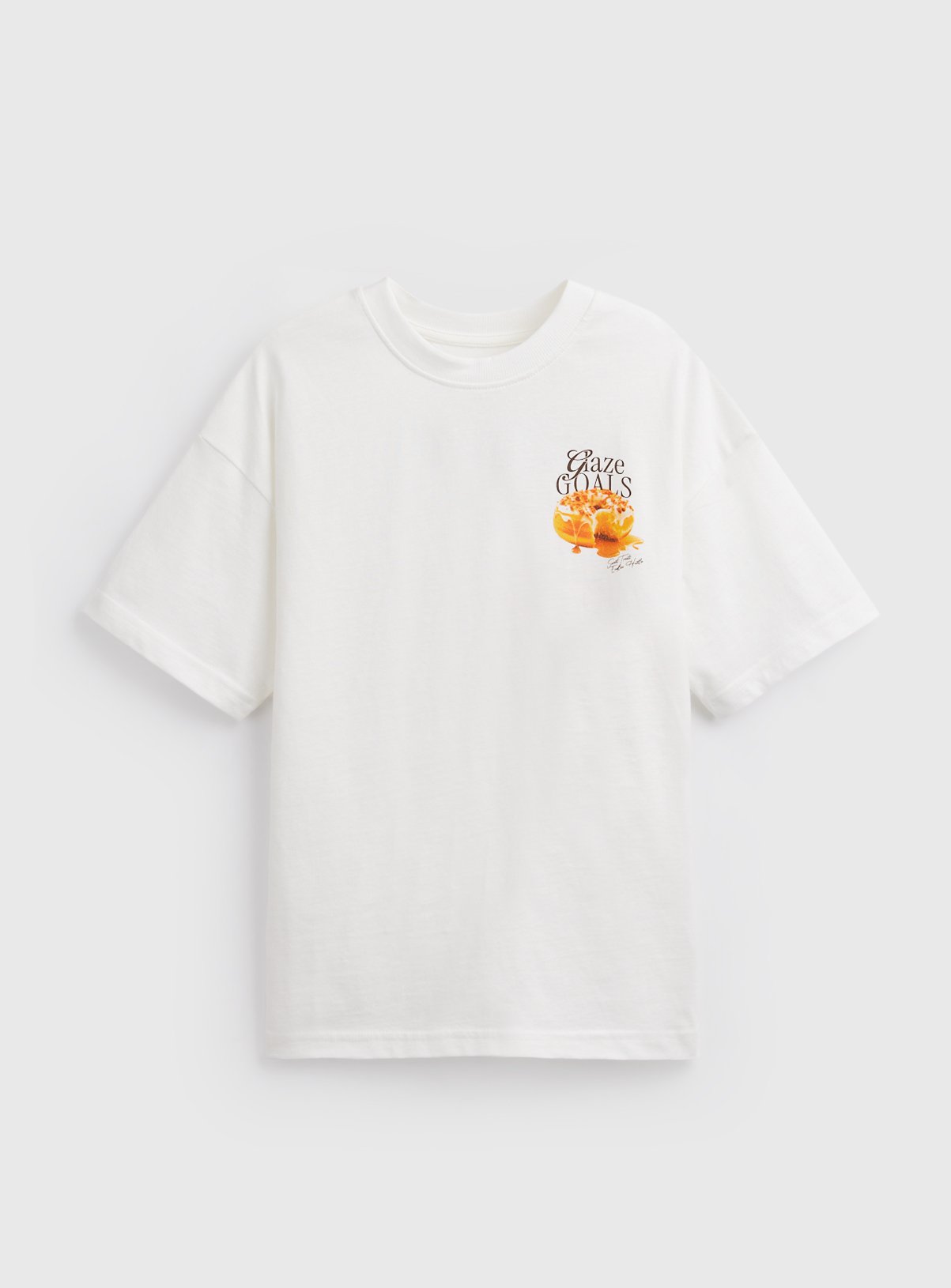 Beige Doughnut Graphic T-Shirt 