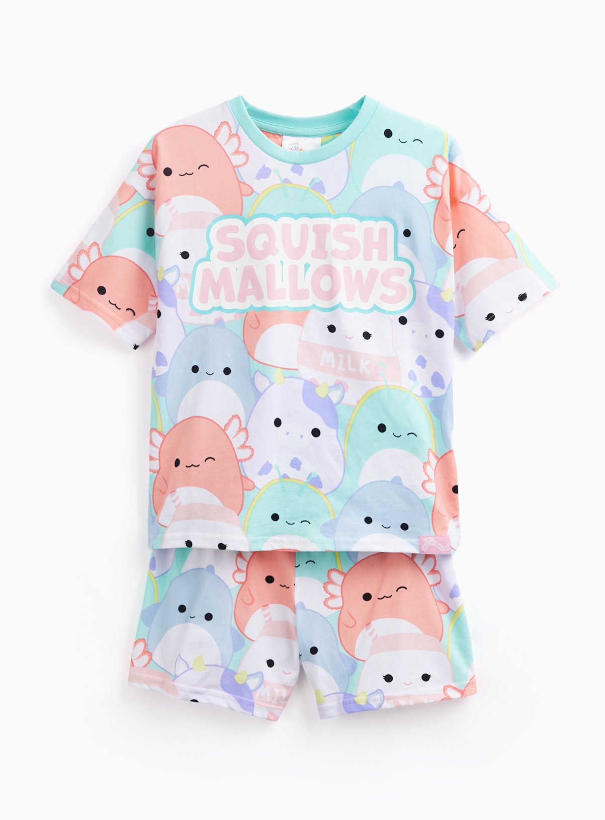 Squishmallows Print Shortie Pyjamas 13-14 years