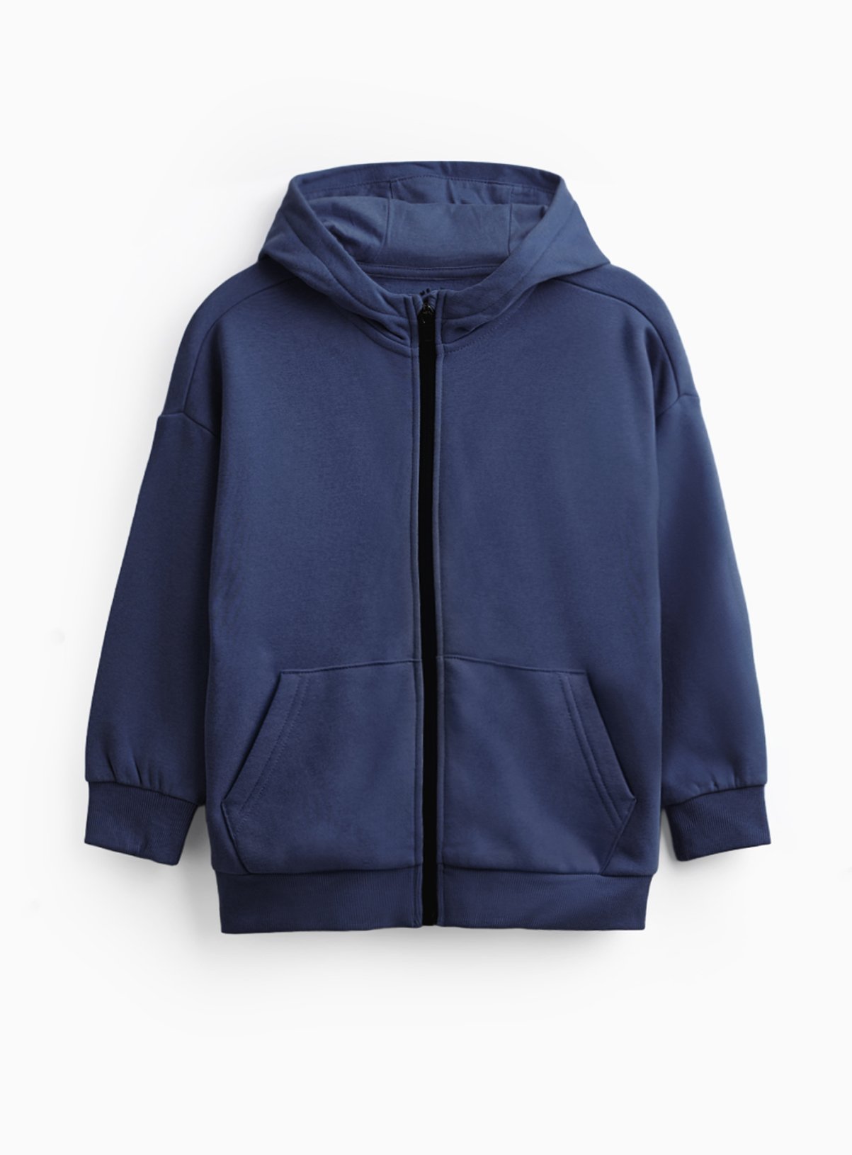Navy Zip Through Hoodie 6 years