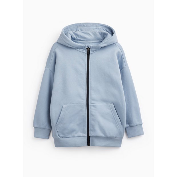 Buy Light Blue Zip Through Hoodie 1 year | Hoodies and sweatshirts