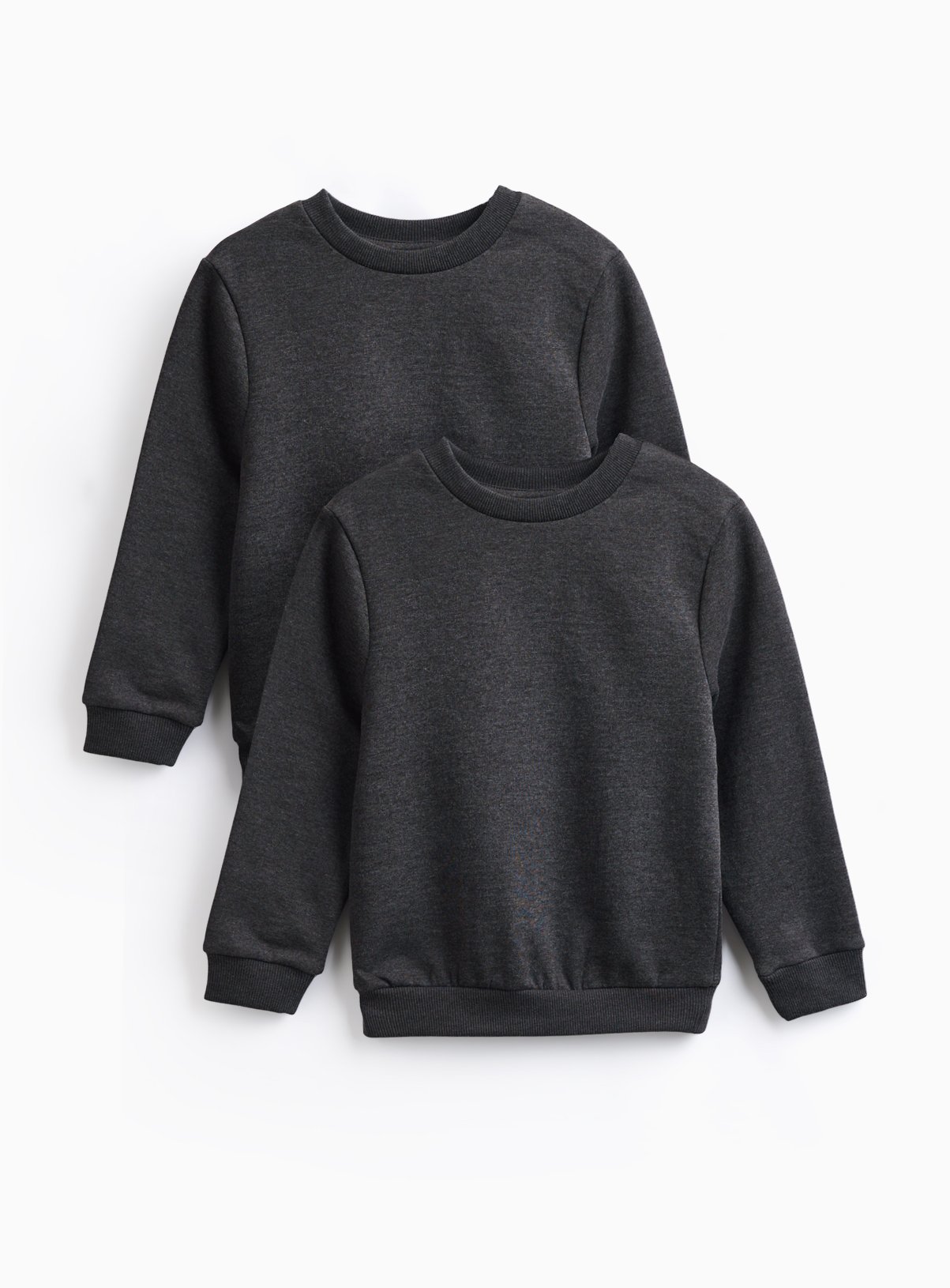 2 Pack Grey Crew Neck Sweatshirts 11 years