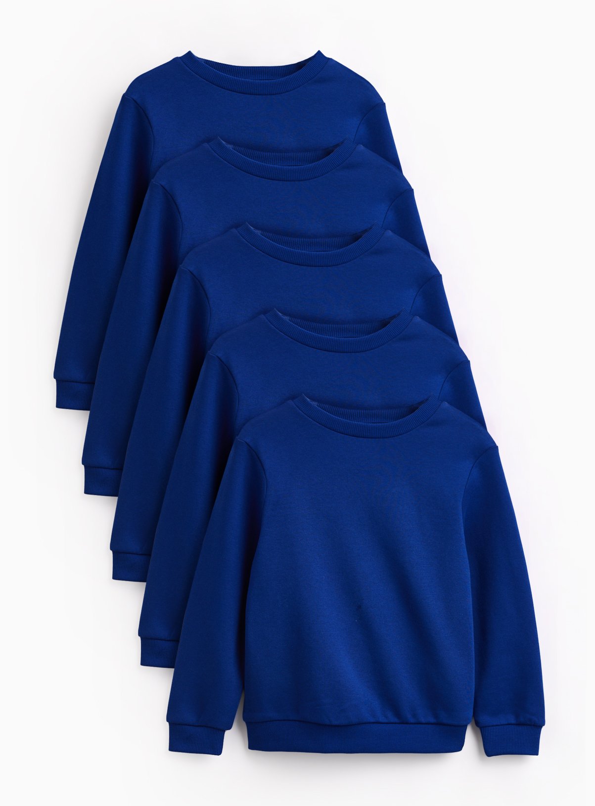 Blue Crew Neck Sweatshirts 5 Pack 9 years
