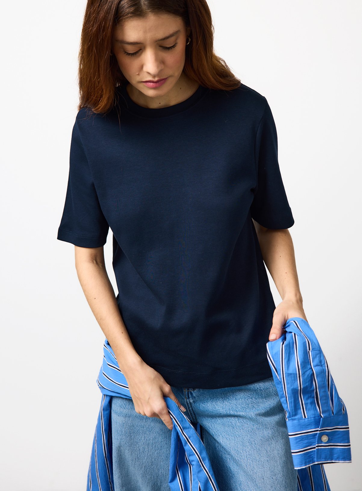 Navy Pure Cotton Ultimate T-Shirt 6