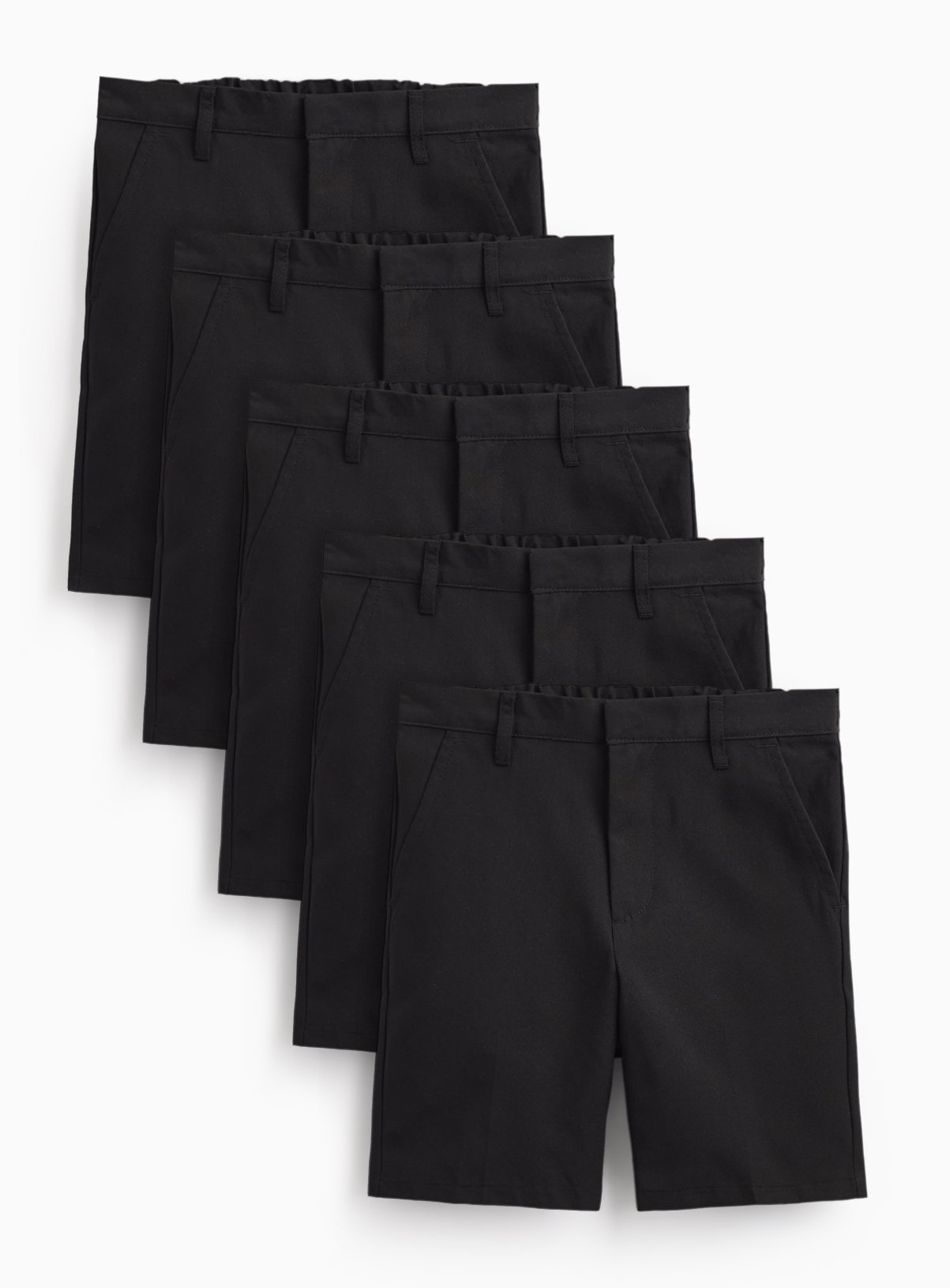 5 Pack Black Classic Shorts 8 years