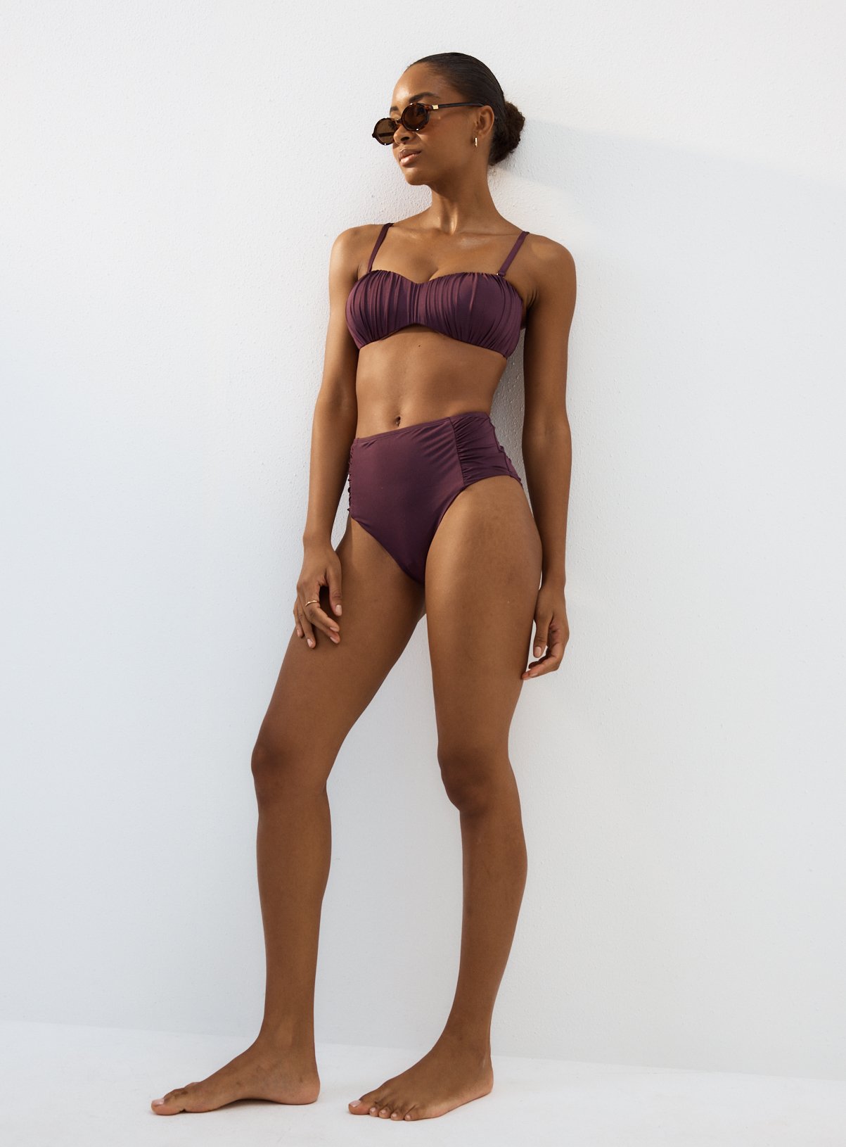 Plum Bandeau Bikini Top 10