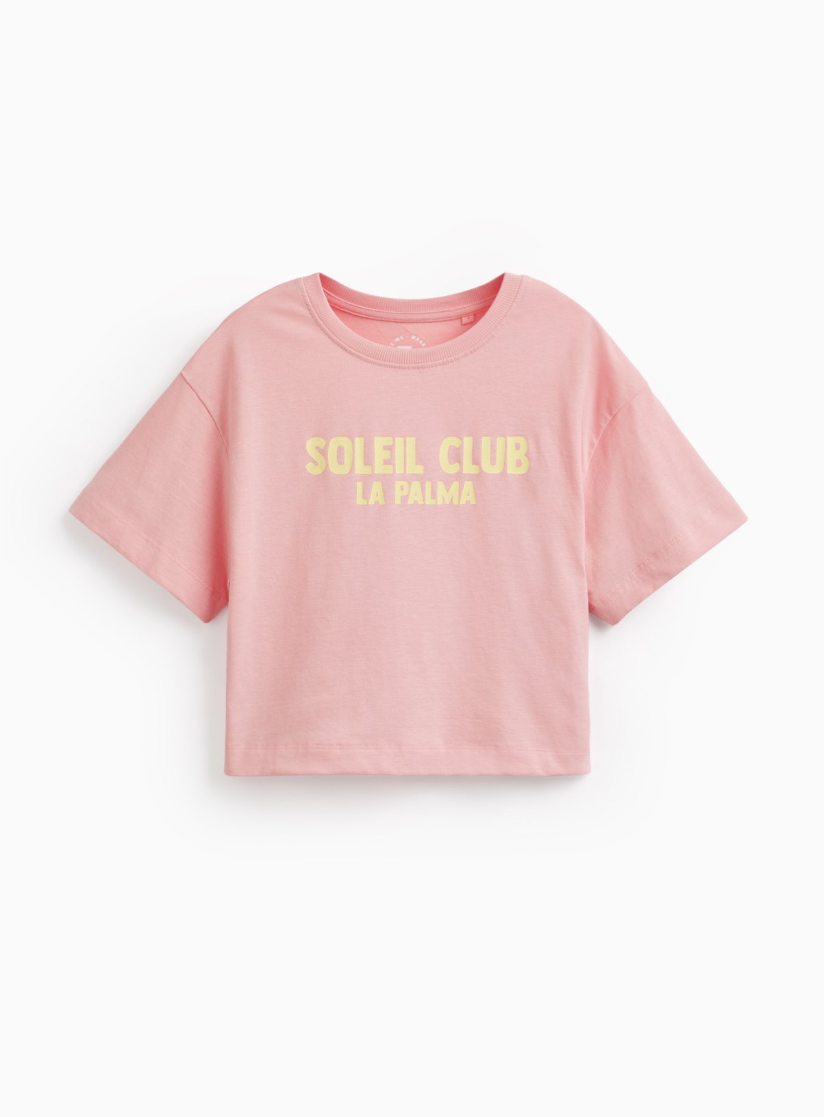 Pink Soleil Club Graphic Boxy Fit T-Shirt