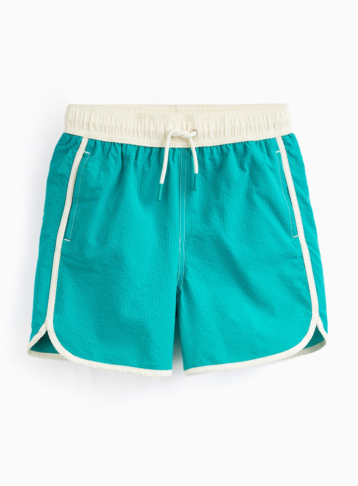 Green Sporty Style Swim Shorts 