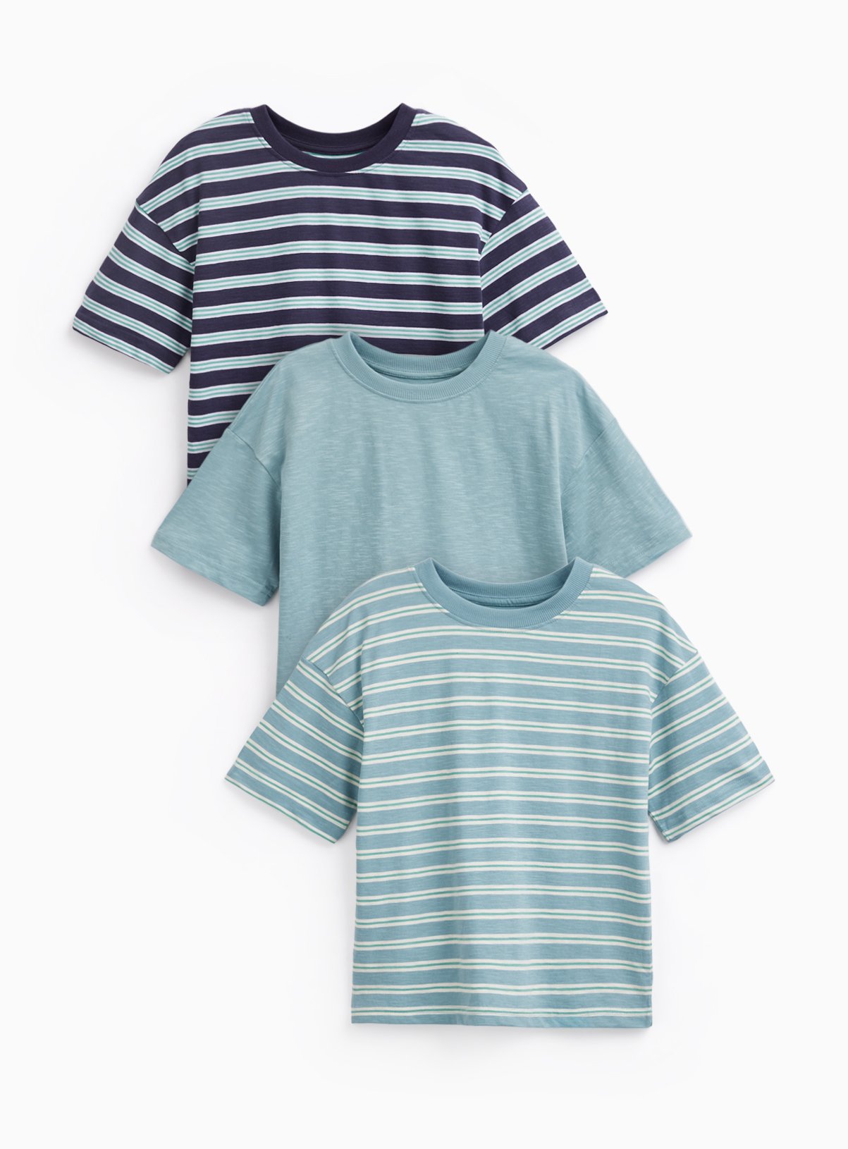 Blue Stripe T-Shirts 3 Pack