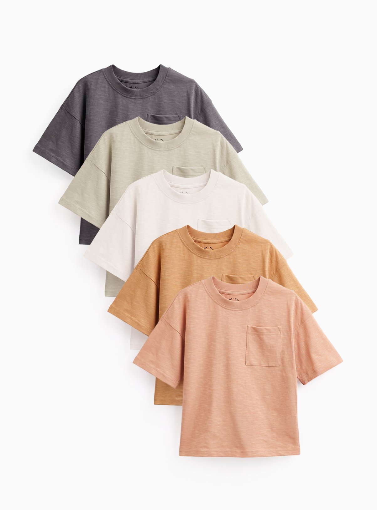 Khaki & Brown Shades T-Shirts 5 Pack