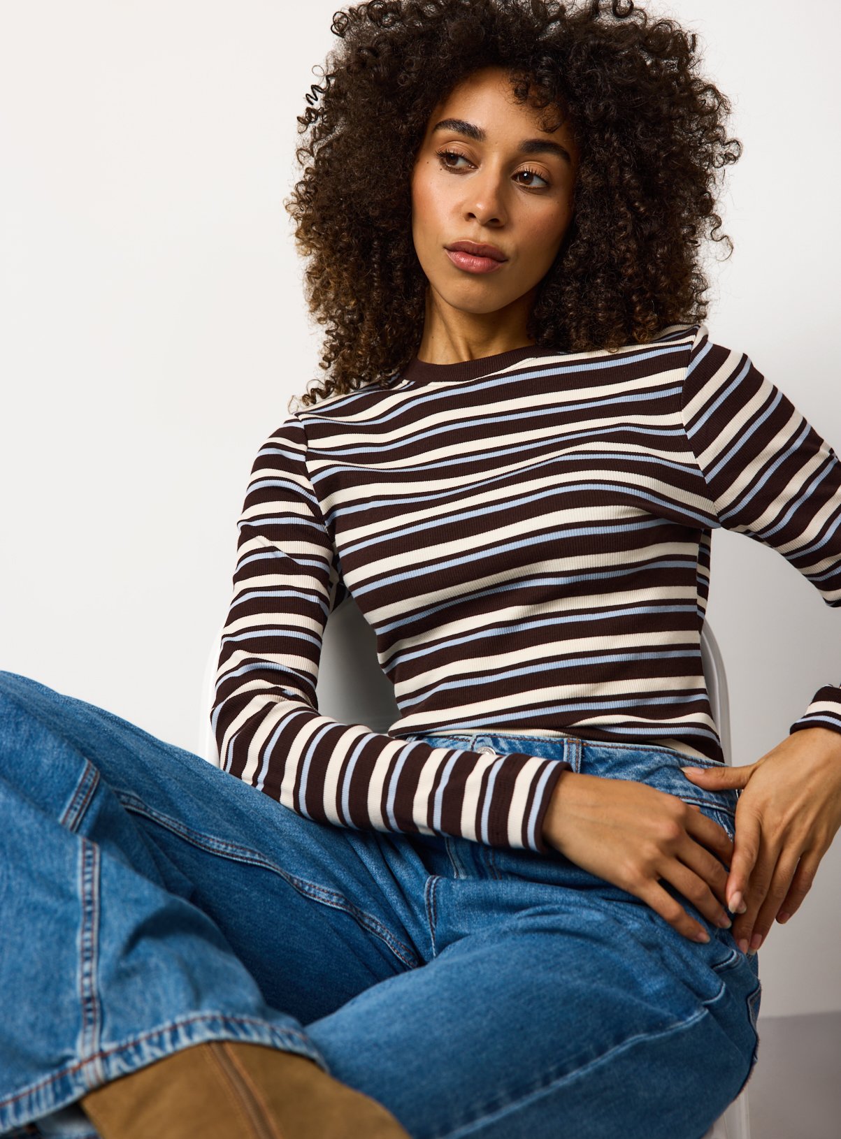 Striped Long Sleeve T-Shirt 