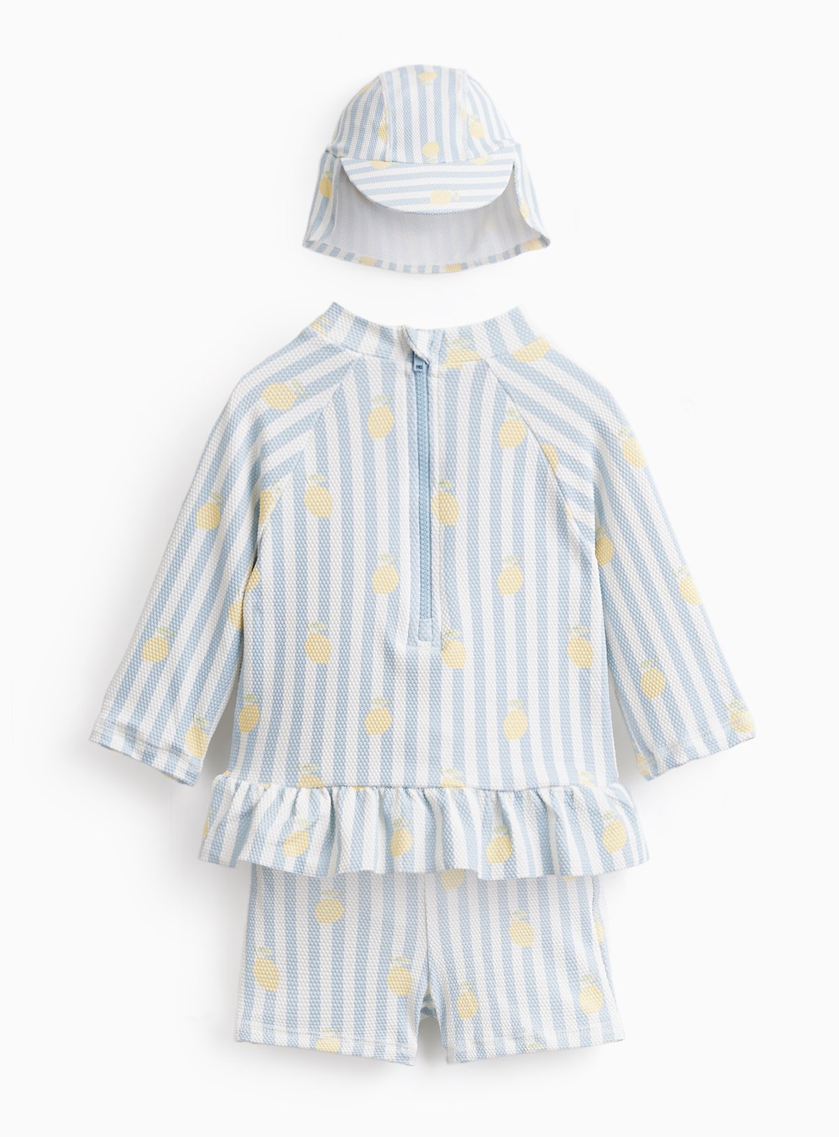 Lemon Print 3 Piece Sun Set