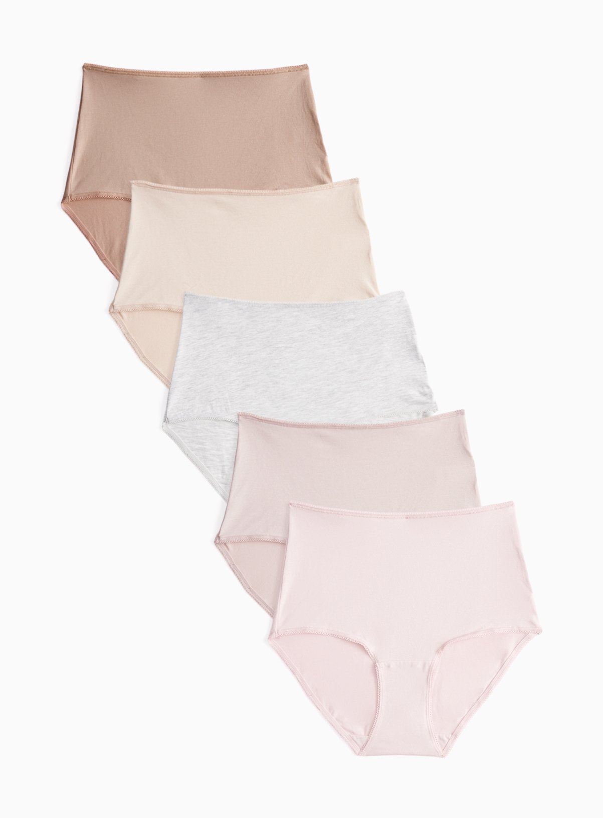 Pink & Neutral Full Brief Knickers 5 Pack 