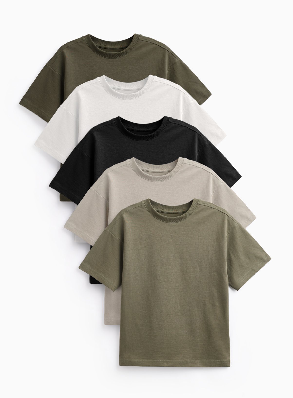 Mono Shades T-Shirts 5 Pack 12 years