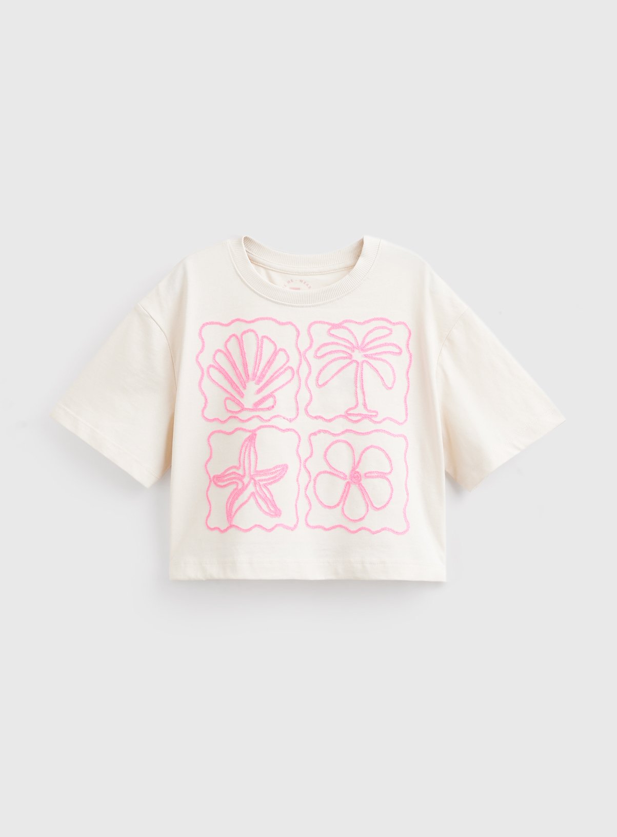 Cream Sea Graphic Boxy Fit T-Shirt 