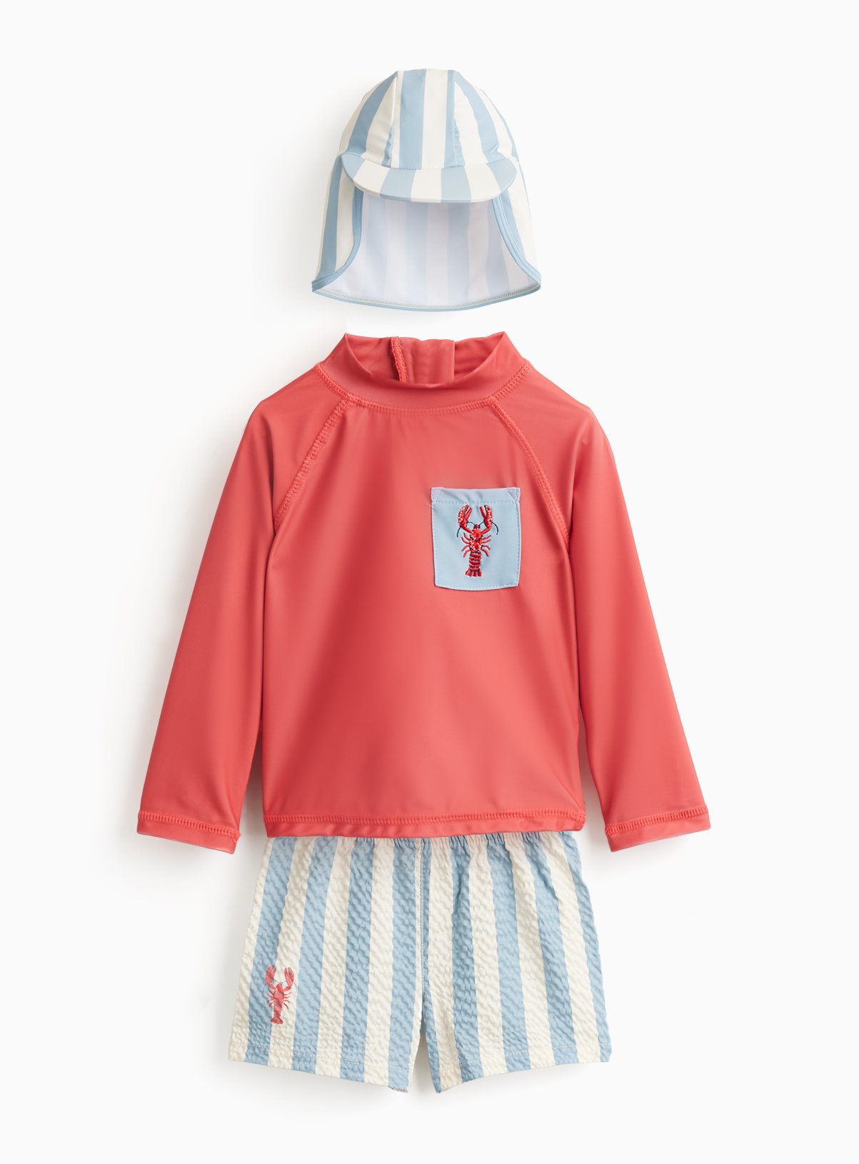 Lobster Graphic 3 Piece Swim Set 12-18 months