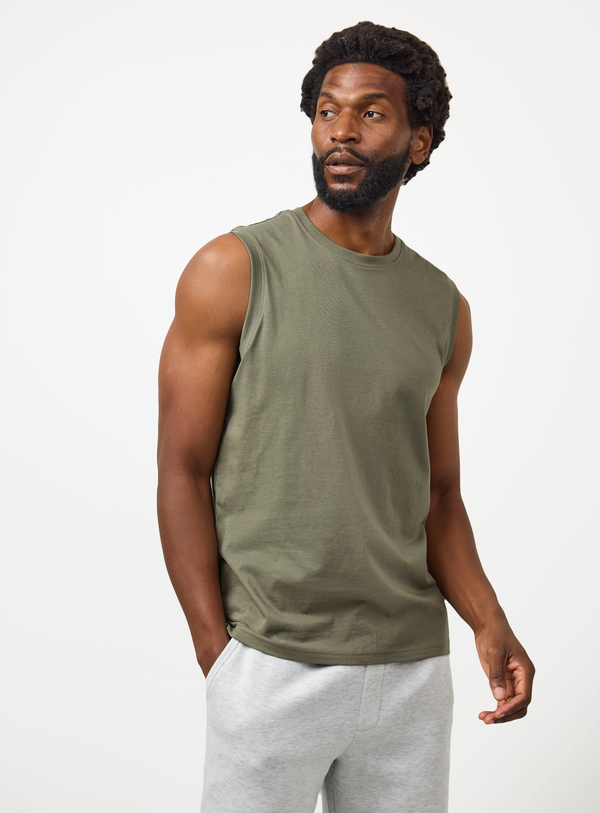 Khaki Tank Vest M