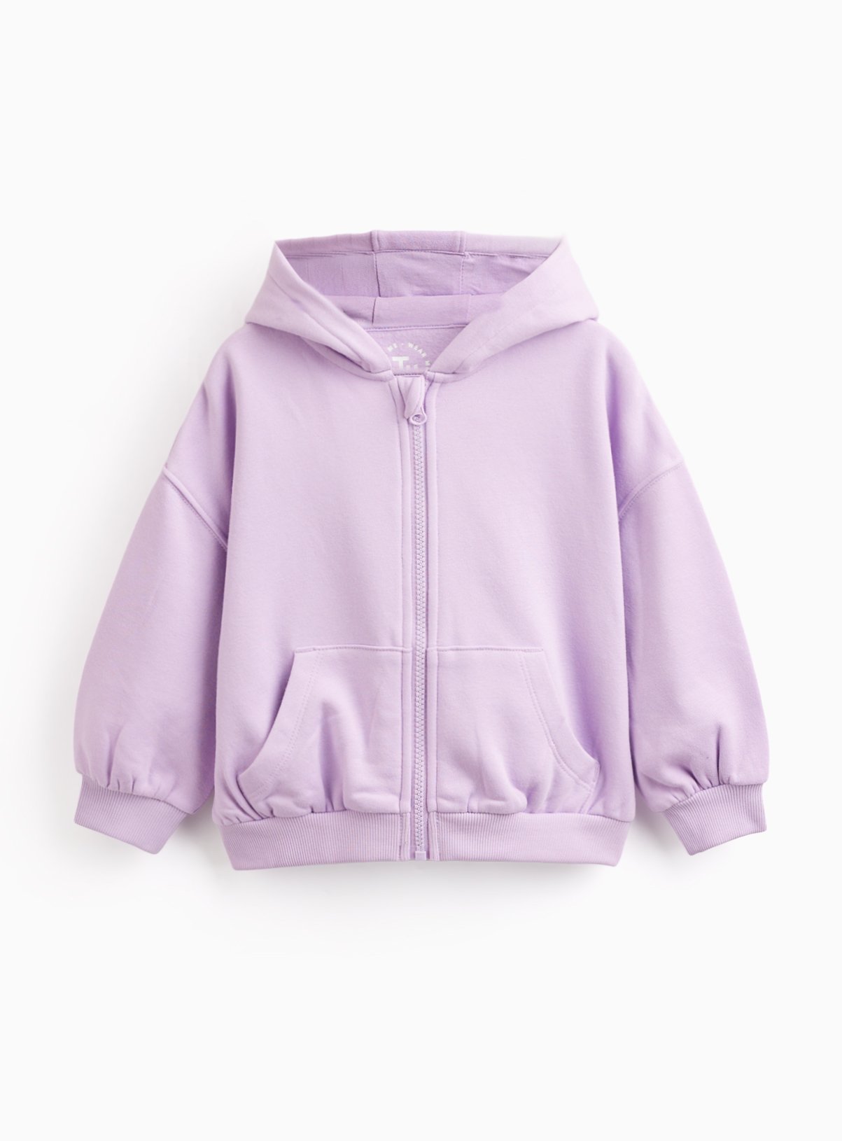 Lilac Zip Through Hoodie 