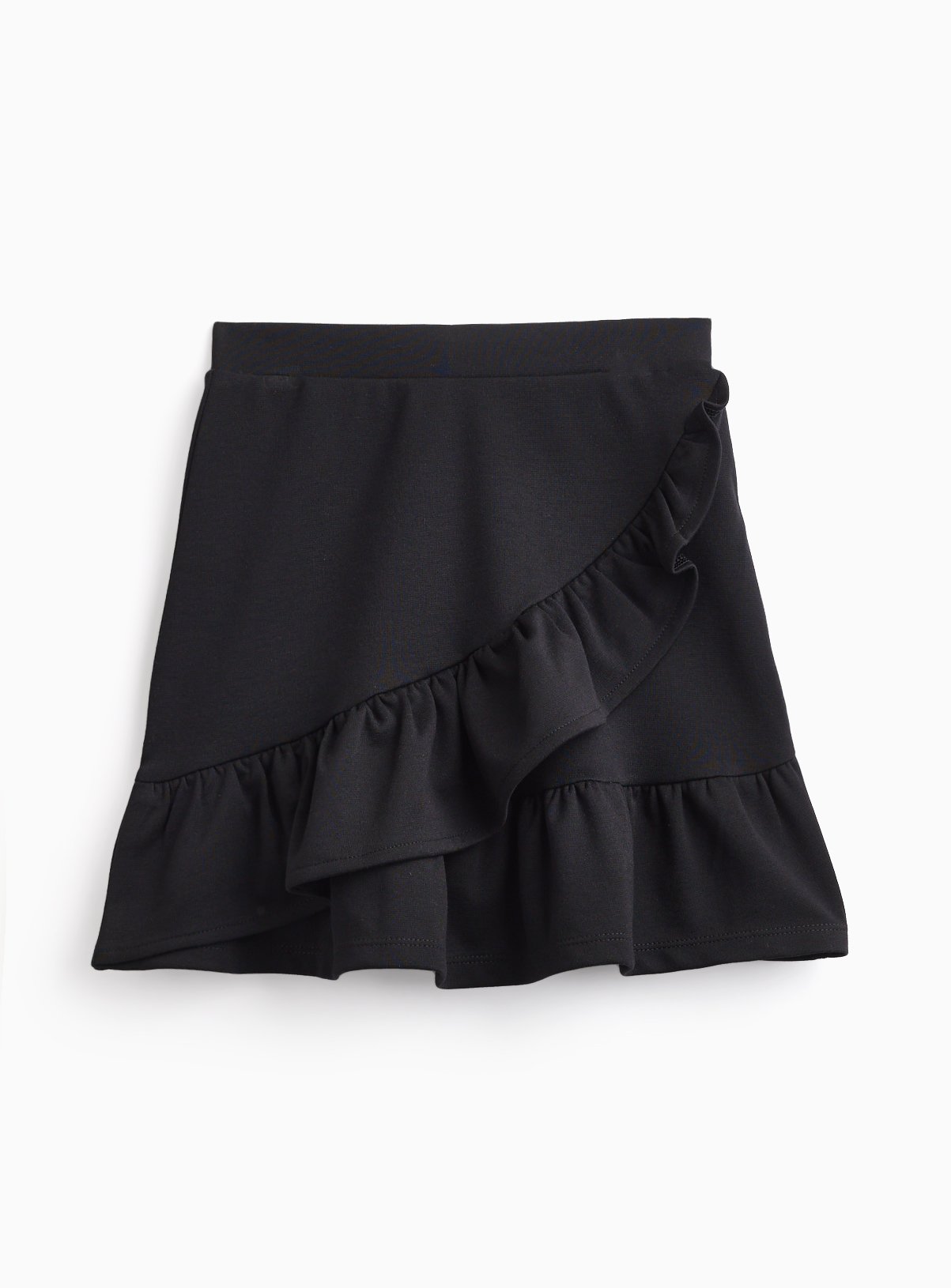 Grey Jersey Ruffle Skirt 