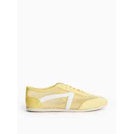 Yellow Mesh Detail Low Profile Trainers