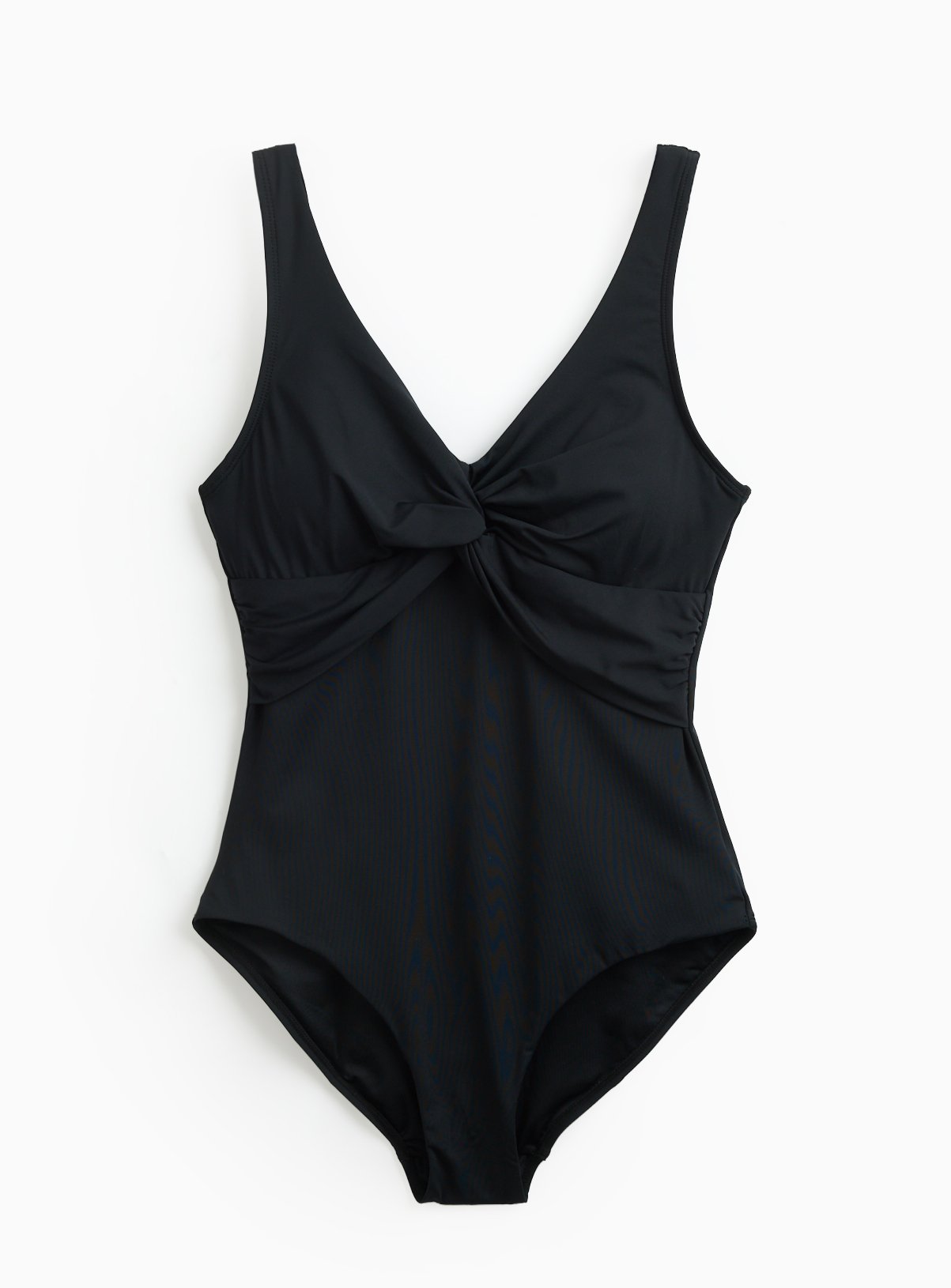 Black Twist Front Swimsuit 