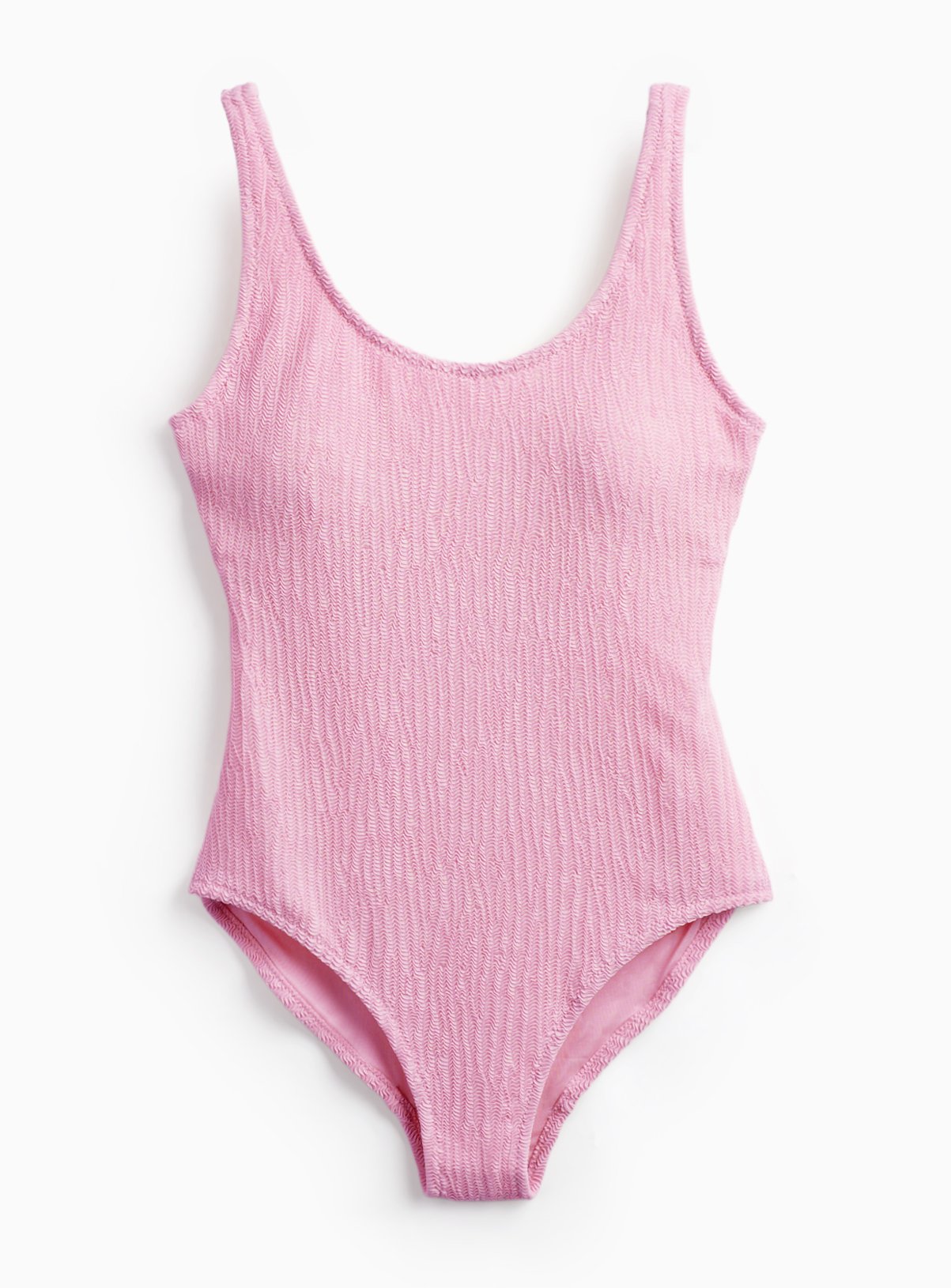 Pink Crinkle Texture Swimsuit 14