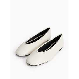 Bone Cream Ballerina Shoes