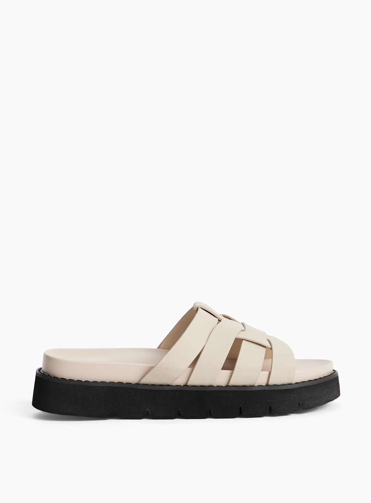 Neutral Cage Footbed Sandals 