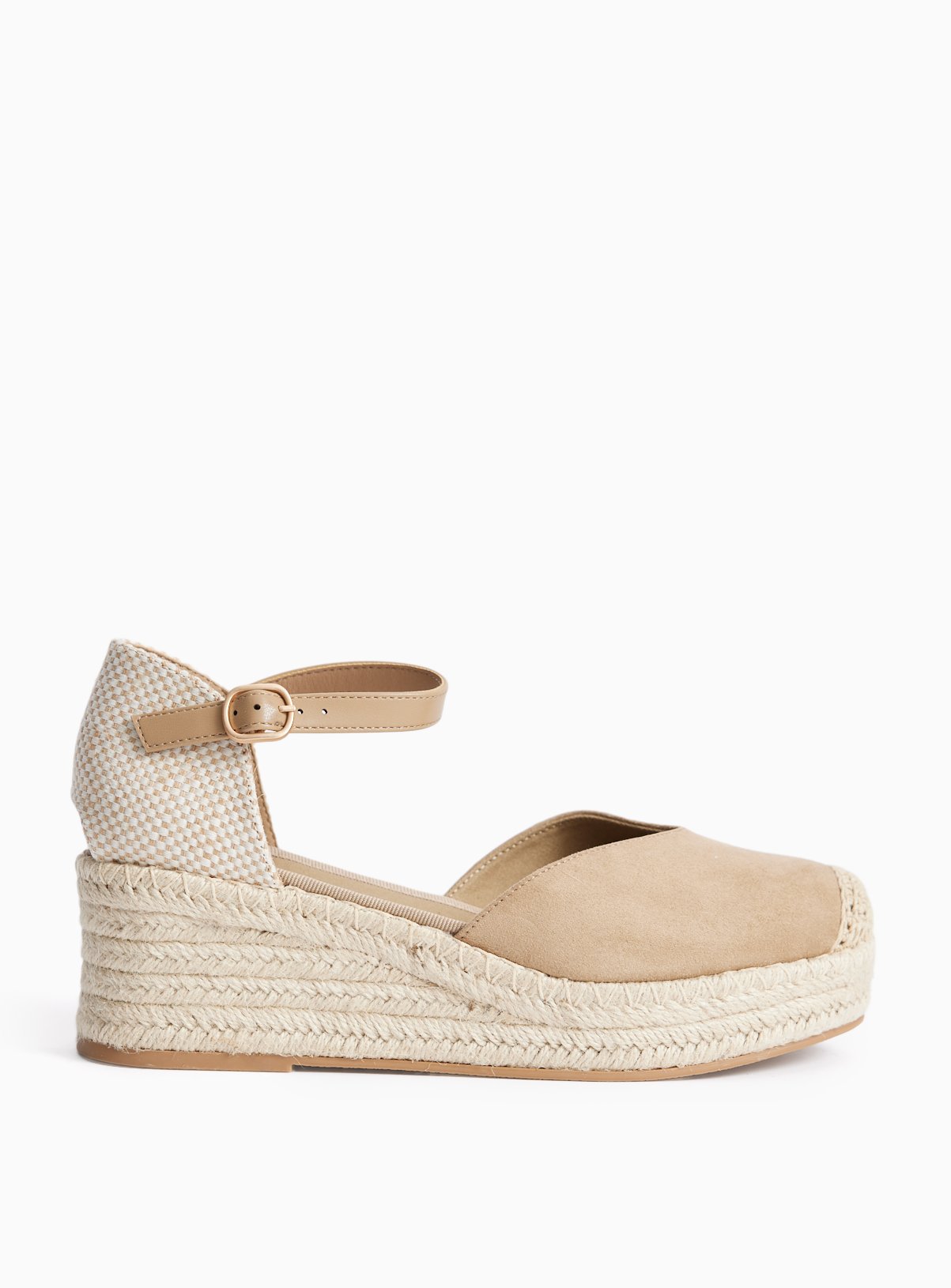 Neutral Wedge Espadrille Sandals 8