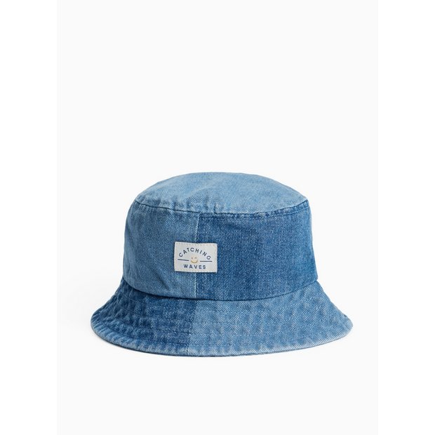 Buy Blue Denim Colour Block Bucket Hat 1-2 years | Accessories | Argos
