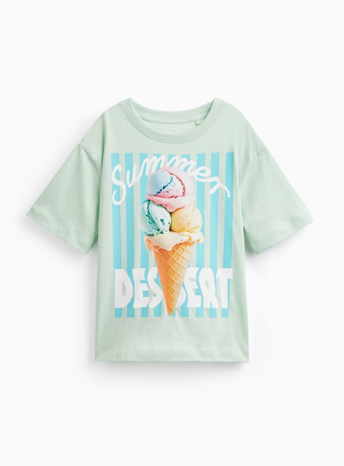 Turquoise Summer Dessert Graphic T-Shirt 11 years