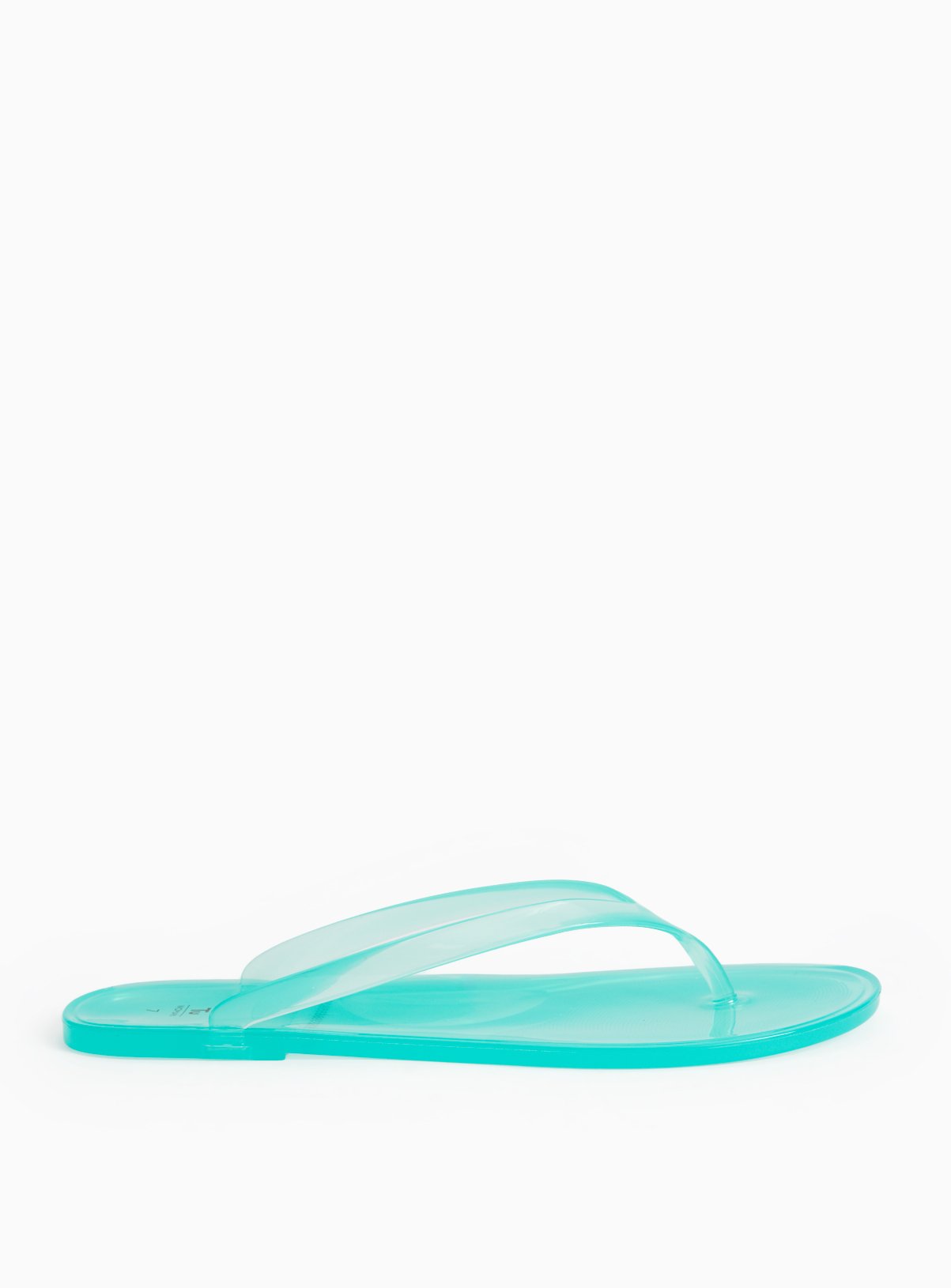 Blue Jelly Flip Flops 7