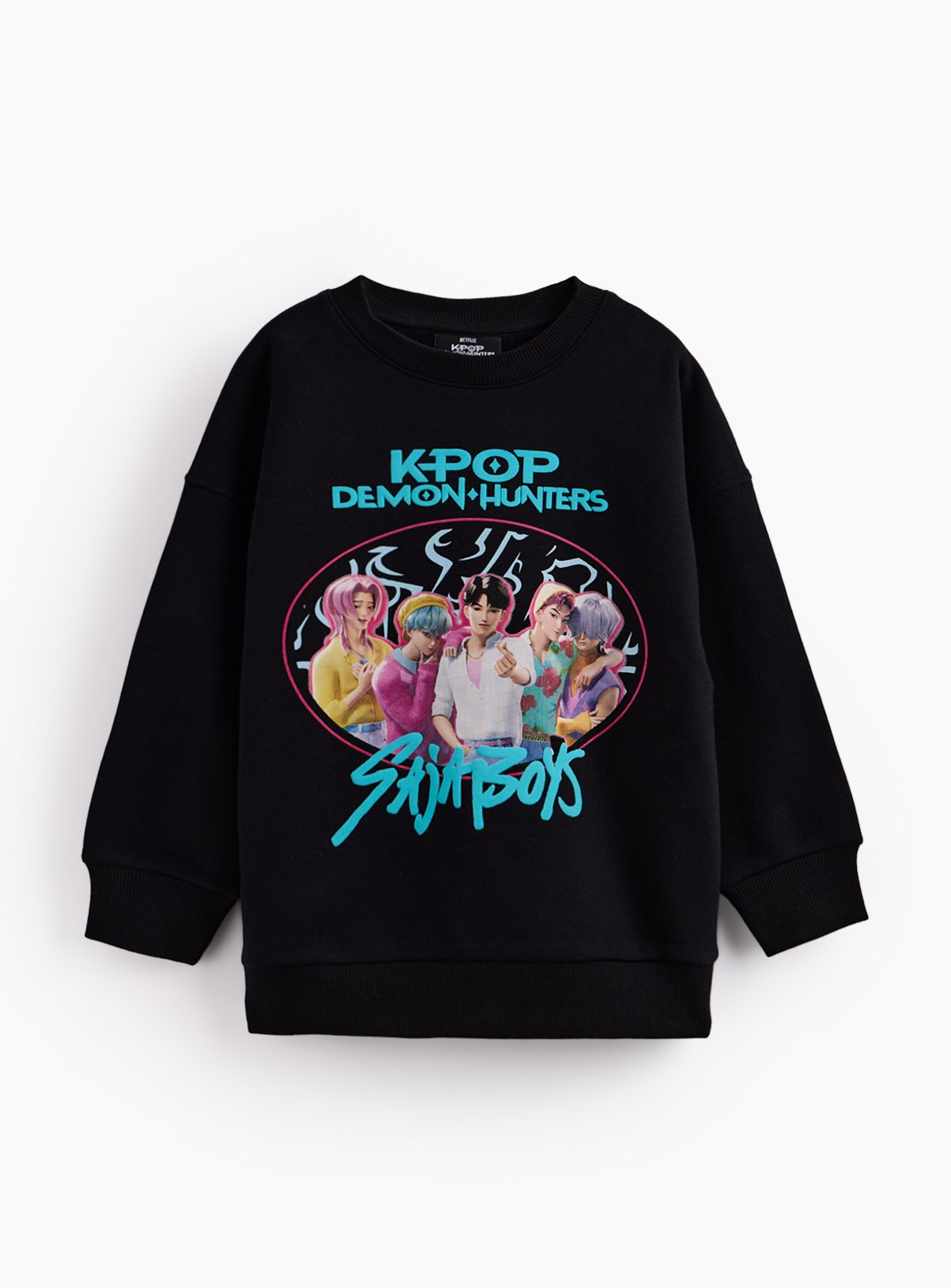 Black KPop Demon Hunters Sweatshirt 