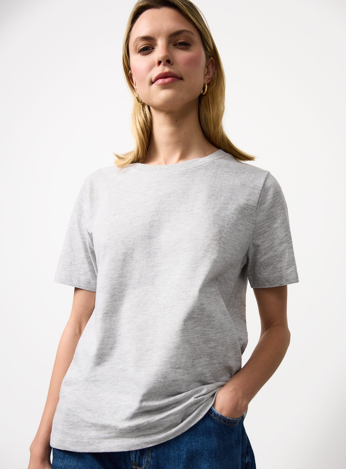 Grey Marl & Yellow T-Shirts 2 Pack 