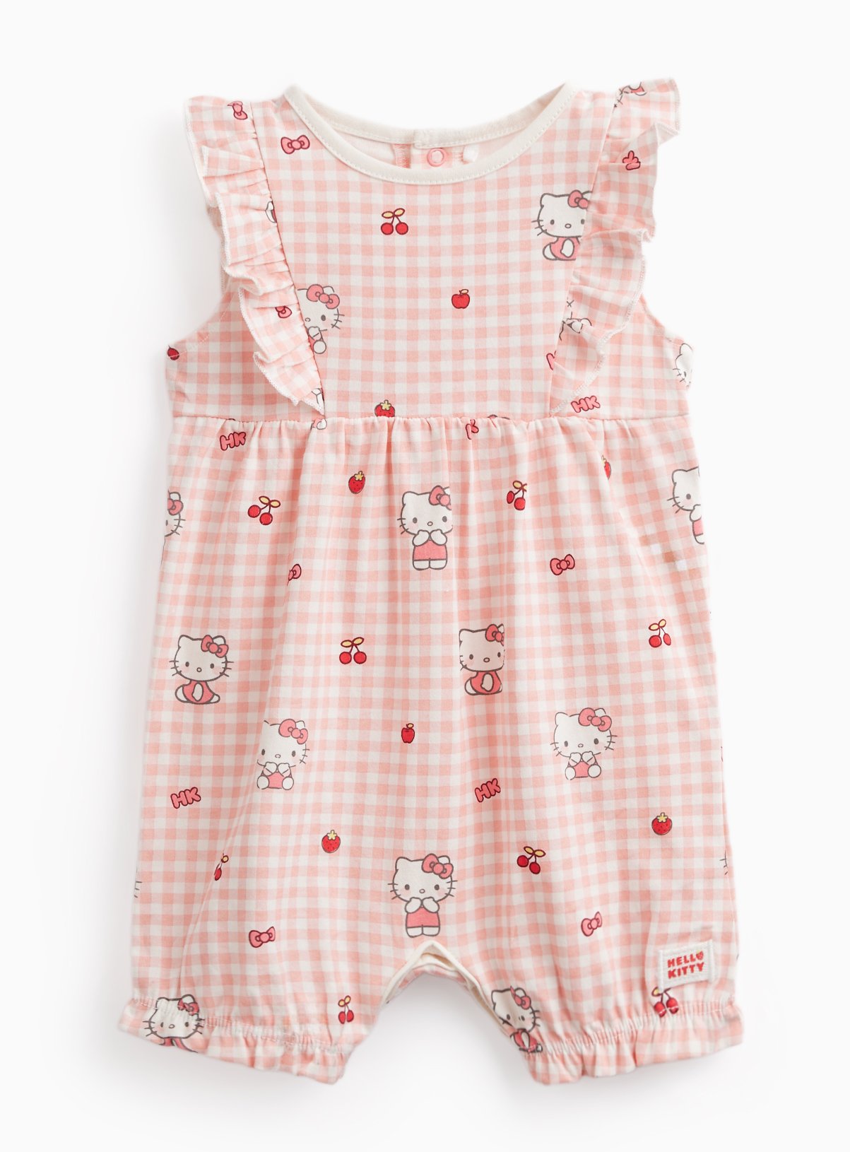 Hello Kitty Pink Cherry Print Romper Up to 3 mths