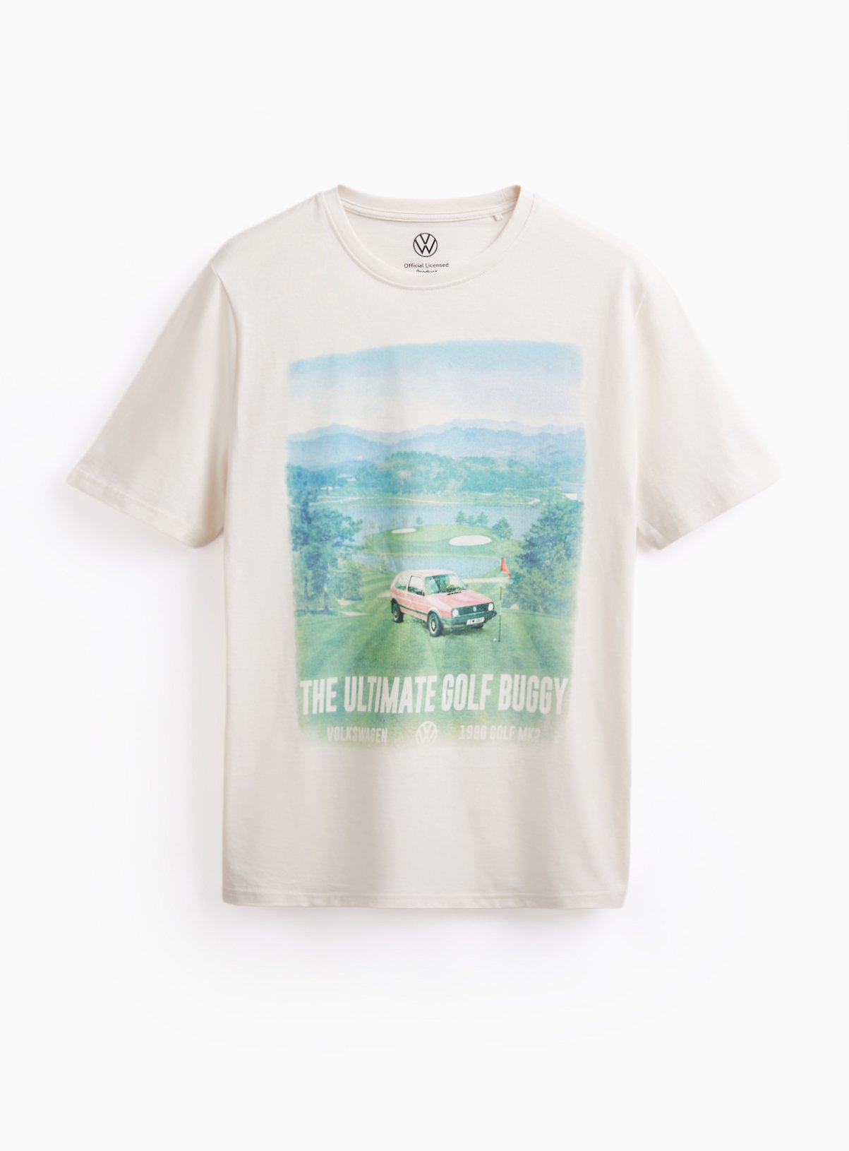 Cream Volkswagen Golf Graphic T-Shirt XXXL