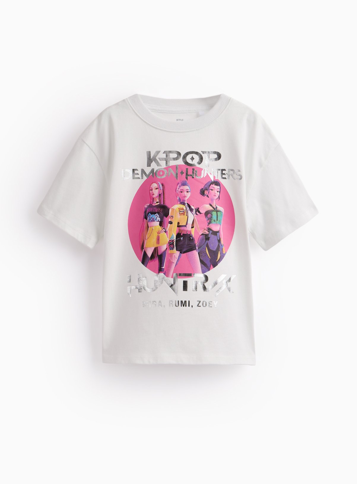 White KPop Demon Hunters Graphic T-Shirt 10 years