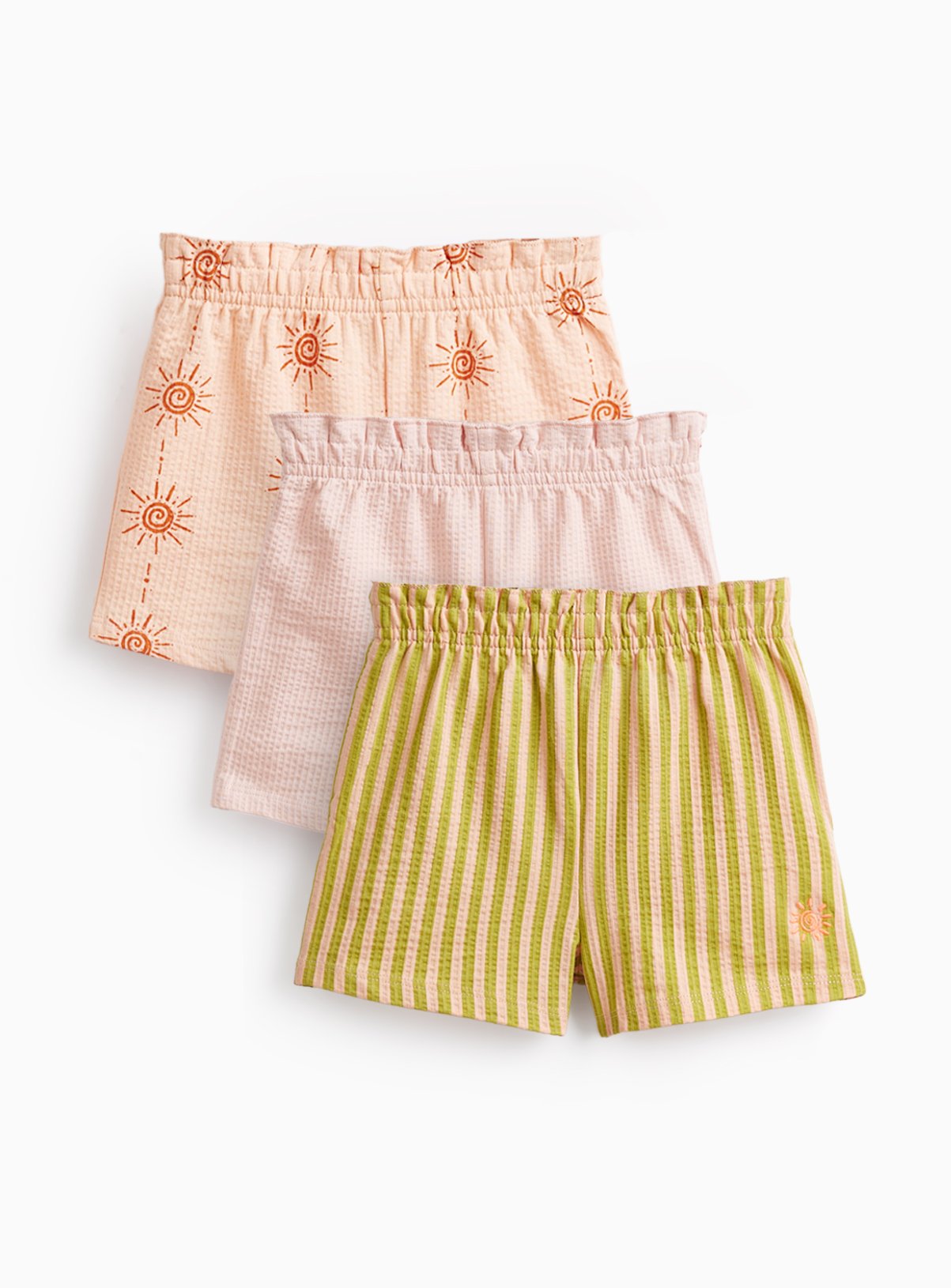 Botanical Print Cotton Shorts 3 Pack 12-18 months