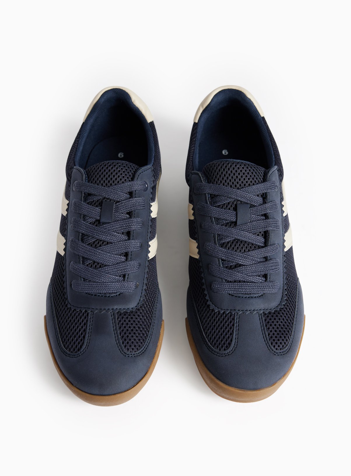 Retro Style Mesh Detail Trainers 