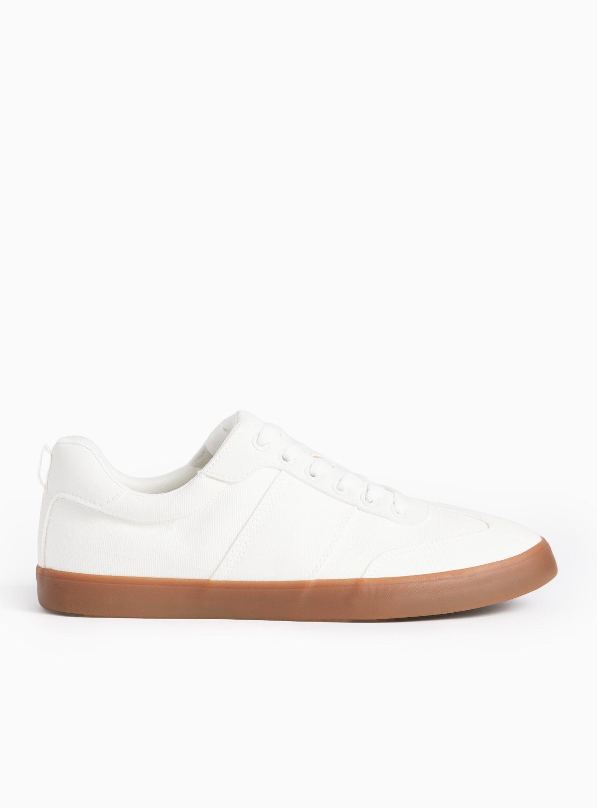 White Canvas Trainers 8