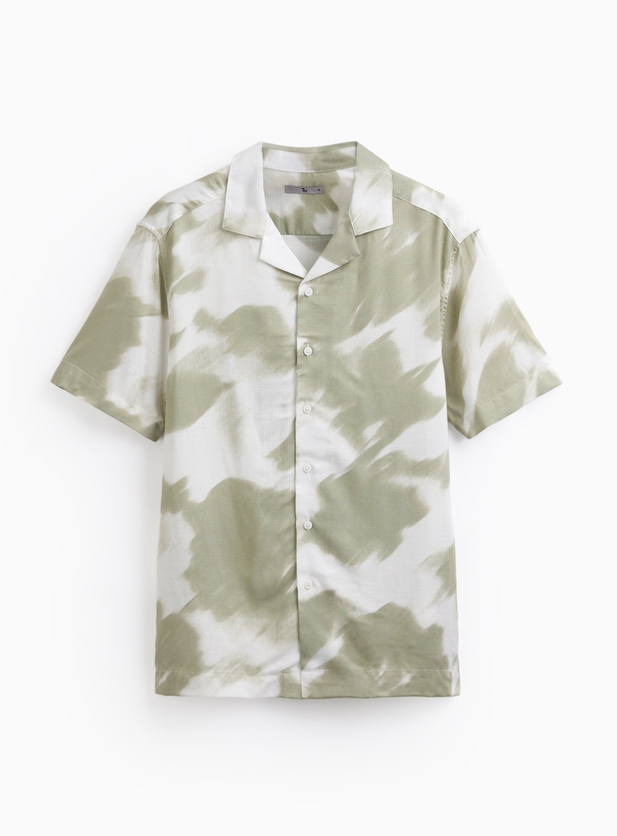 Blue Blur Print Short Sleeve Shirt 